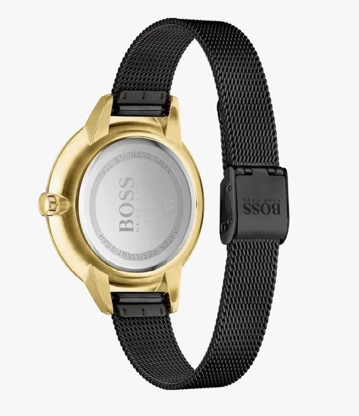 Symphony Gold-Tone and Black Mesh Bracelet Watch - 1502601 - Image 5